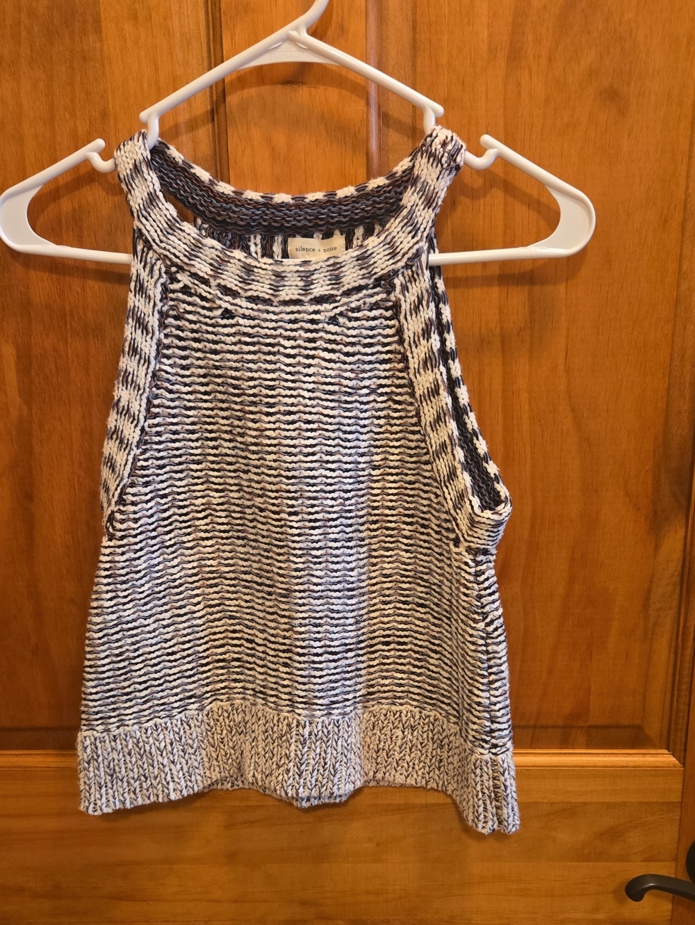 silence + noise Colorful Knitted Halter Tank